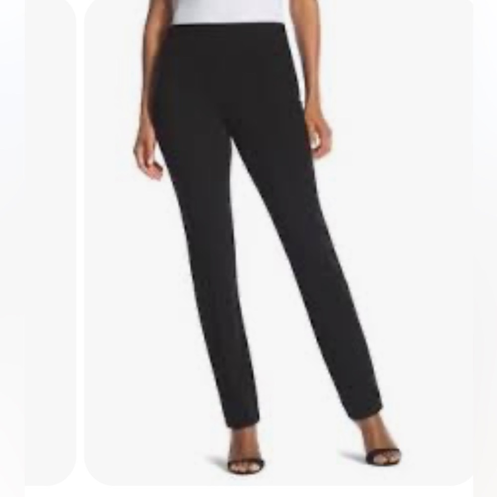 Chico’s Lindy Side zipper ponte black pants Sz L / 12